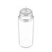 Chubby Gorilla - 120ML Unicorn Bottiglia - Bottiglia trasparente / Tappo naturale - V3 - Copackr.com