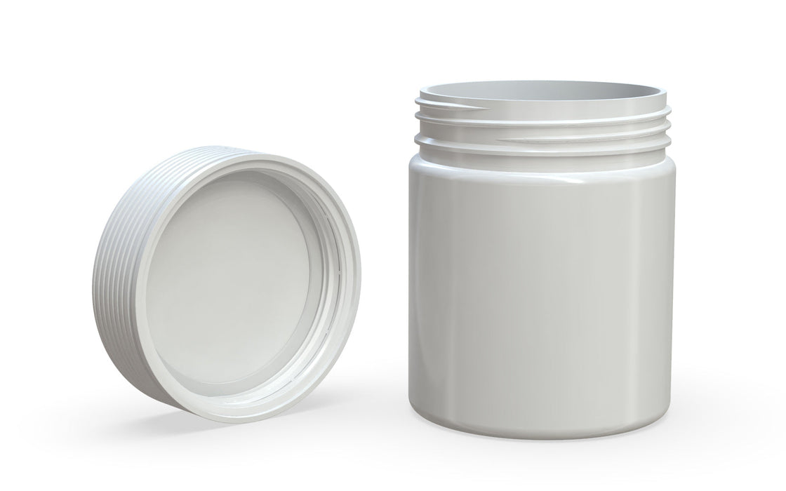 550CC/18,5FL.OZ Spiral CR - Contenitore XL con sigillo interno e manomissione - Bianco opaco con coperchio bianco opaco