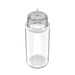 Chubby Gorilla Chubby Gorilla - 100ML Unicorn Bottiglia - bottiglia trasparente / tappo bianco - V3