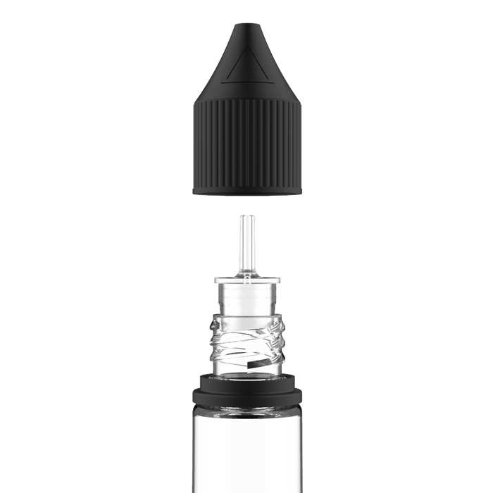Chubby Gorilla - 10ML Unicorn Bottiglia - Bottiglia trasparente / Tappo nero - V3 - Copackr.com
