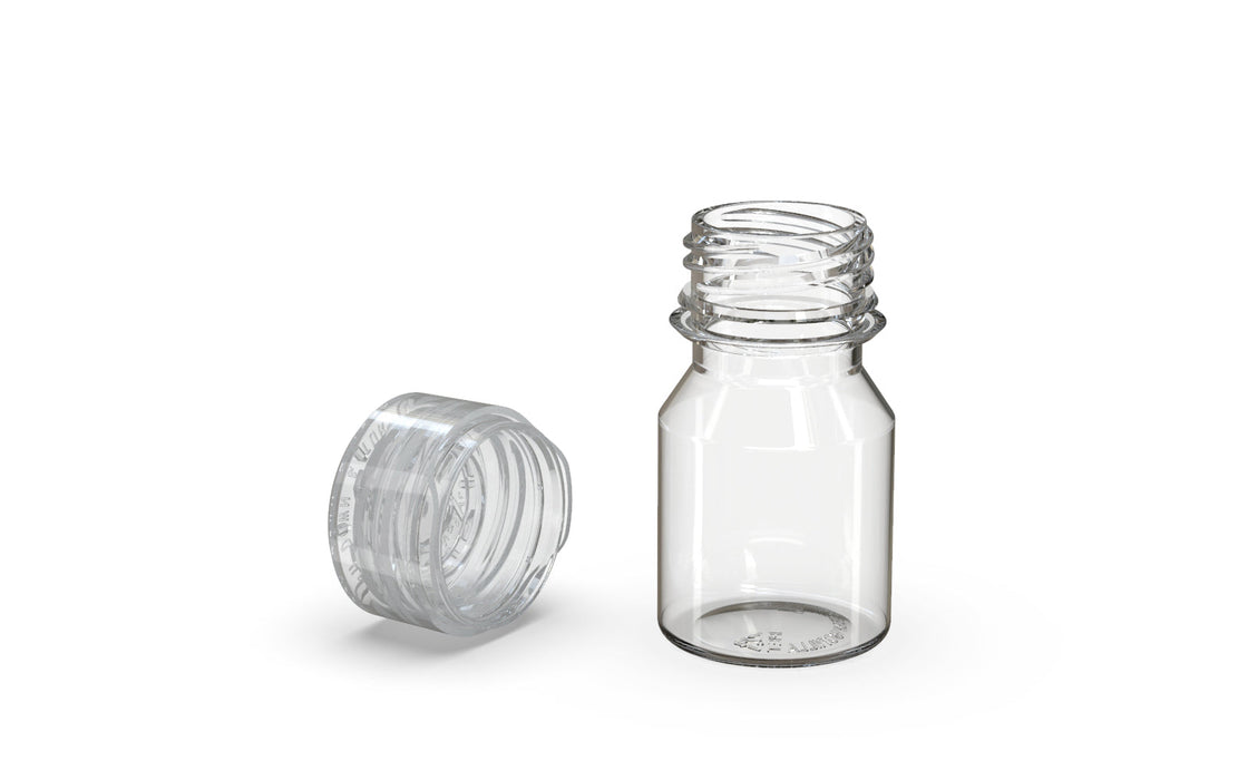 Butelka Chubby Gorilla Aviator Shot Bottle 30 ml - przezroczysta butelka i przezroczysta nakrętka