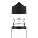 Chubby Gorilla - 120ML Unicorn Garrafa - Garrafa transparente / Tampa preta - V3 - Copackr.com
