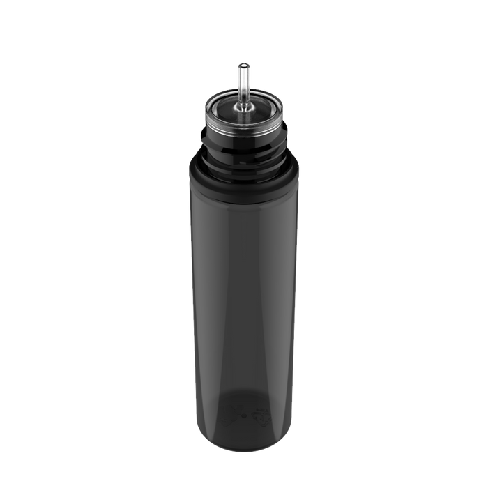 Chubby Gorilla 60ML produktionsfärdig enhörningsflaska - genomskinlig svart flaska / svart lock - V3