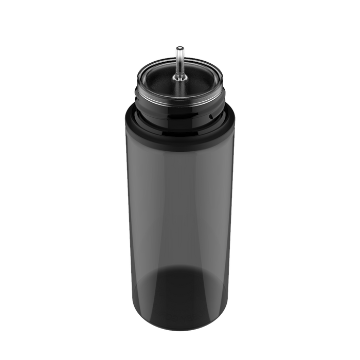 Chubby Gorilla - 120ML produktionsfärdig enhörningsflaska - genomskinlig svart flaska / svart lock - V3