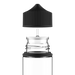 Chubby Gorilla - 120ML Enhörningsflaska - Klar flaska / Svart lock - V3 - Copackr.com