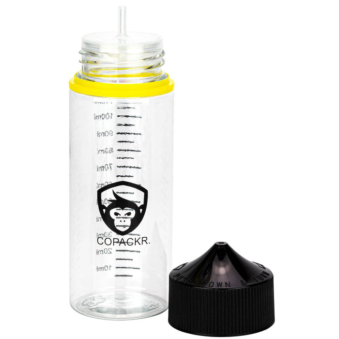 Droppflaska med Copackr-märket Chubby Gorilla V3: 120 ml plastflaskor med mätning - Copackr.com