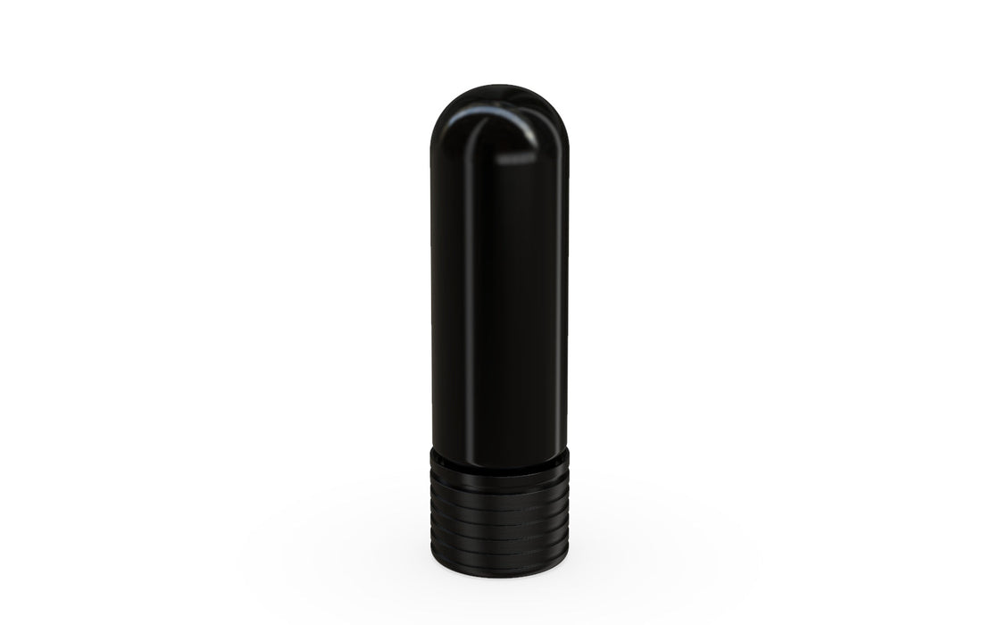 510 ตลับหมึก Spiral CR คอนเทนเนอร์ Round Top - สีดําทึบแสง พร้อมฝาสีดําทึบแสง