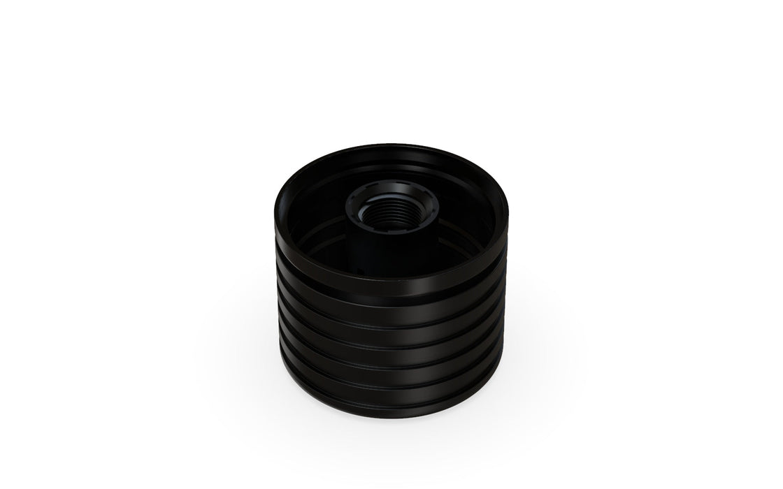 510 ตลับหมึก Spiral CR คอนเทนเนอร์ Round Top - สีดําทึบแสง พร้อมฝาสีดําทึบแสง