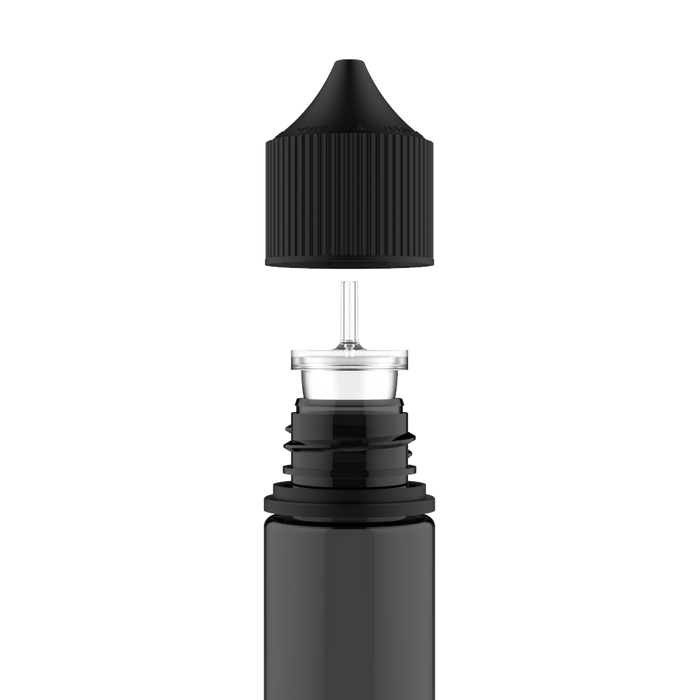Chubby Gorilla - 75 มล. Unicorn ขวด - ขวดสีดําใส / ฝาสีดํา - V3 - Copackr.com